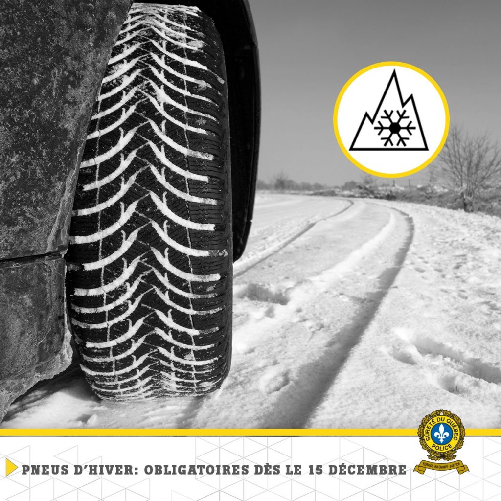 La question de la semaine sur la couverture d'assurance automobile et les  pneus d'hiver