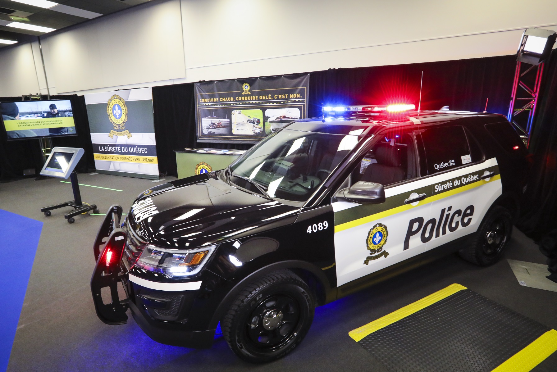 PARTICIPATION DE LA SÛRETÉ DU QUÉBEC AU SALON INTERNATIONAL DE L’AUTO